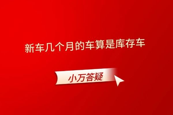 新车几个月的车算是库存车