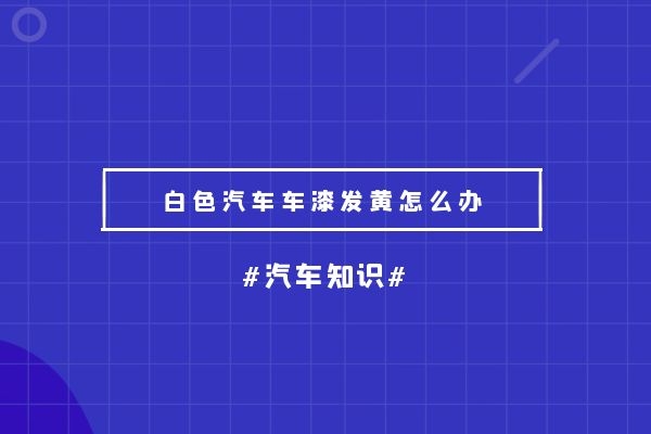 白色汽车车漆发黄怎么办
